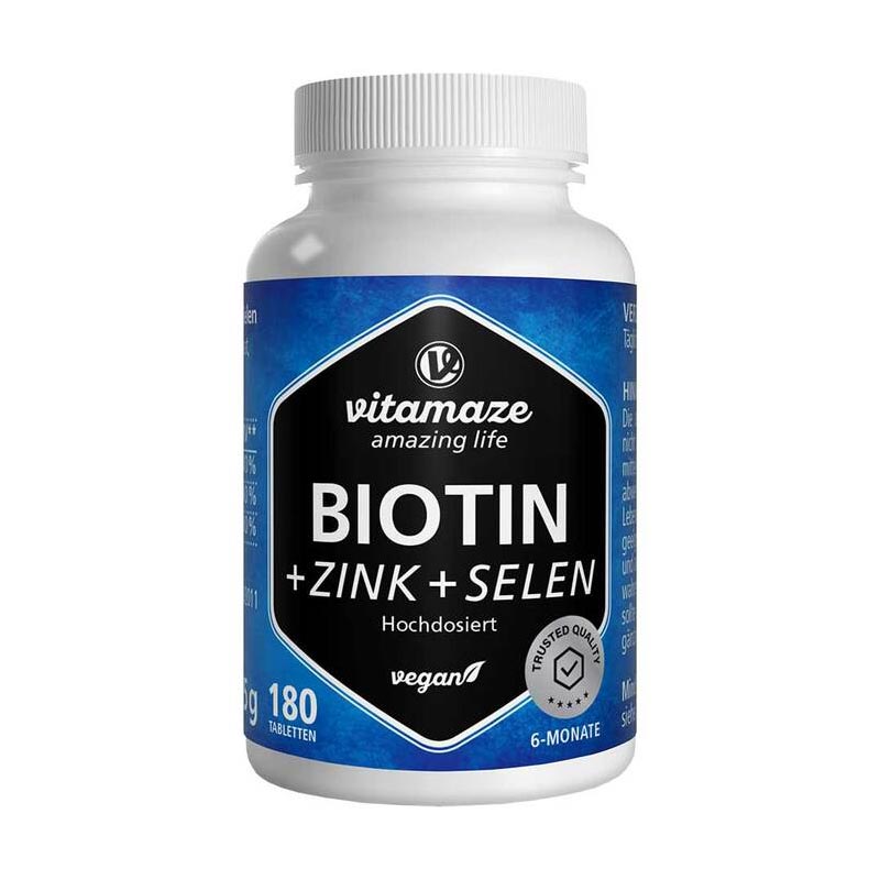 vitamaze BIOTIN + ZINK + SELEN 180 St Tabletten