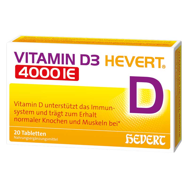 VITAMIN D3 HEVERT 4000IE 20 St Tabletten