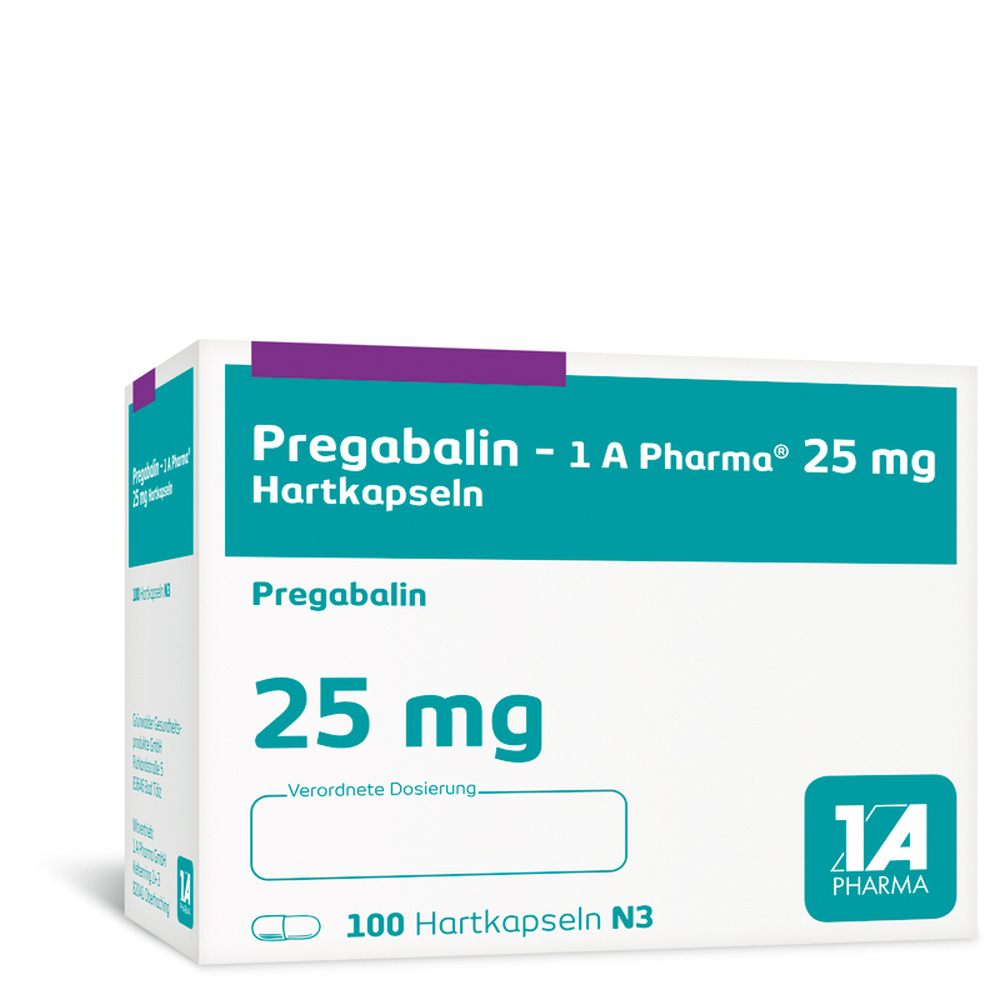 Pregabalin-1 A Pharma 25mg 100 St Hartkapseln