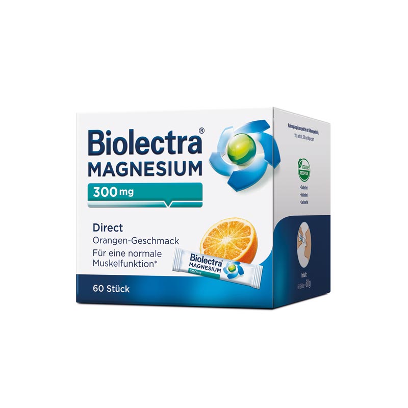 Biolectra MAGNESIUM 300mg Direct Orange 60 St Pellets