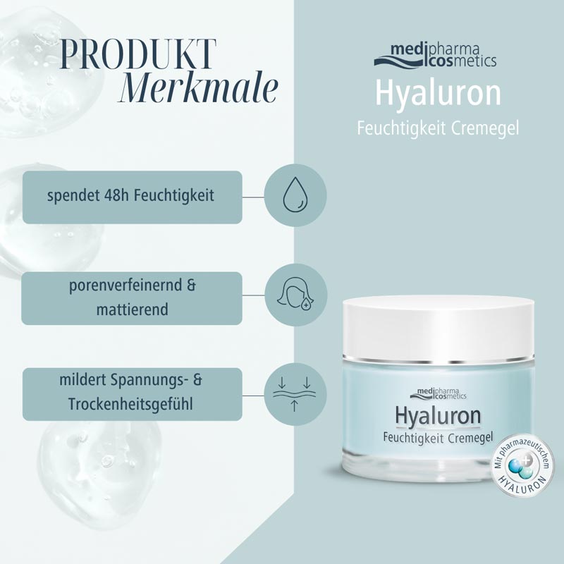 Hyaluron 48 h Feuchtigkeit Cremegel 50 ml Gel