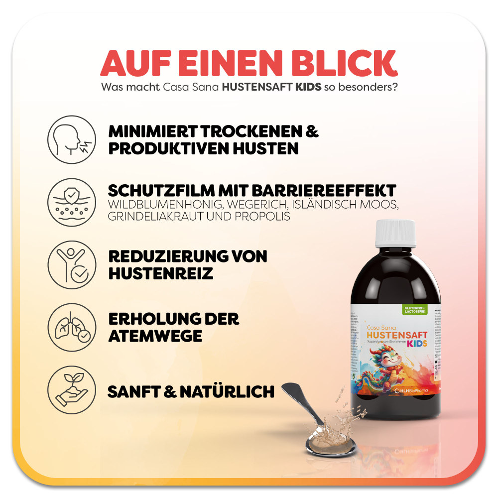 Casa Sana HUSTENSAFT KIDS 200 ml Suspension zum Einnehmen
