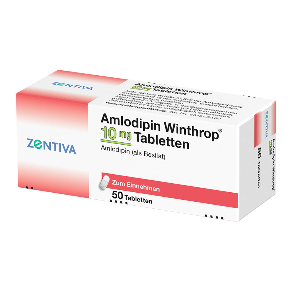Amlodipin Winthrop 10mg 50 St Tabletten
