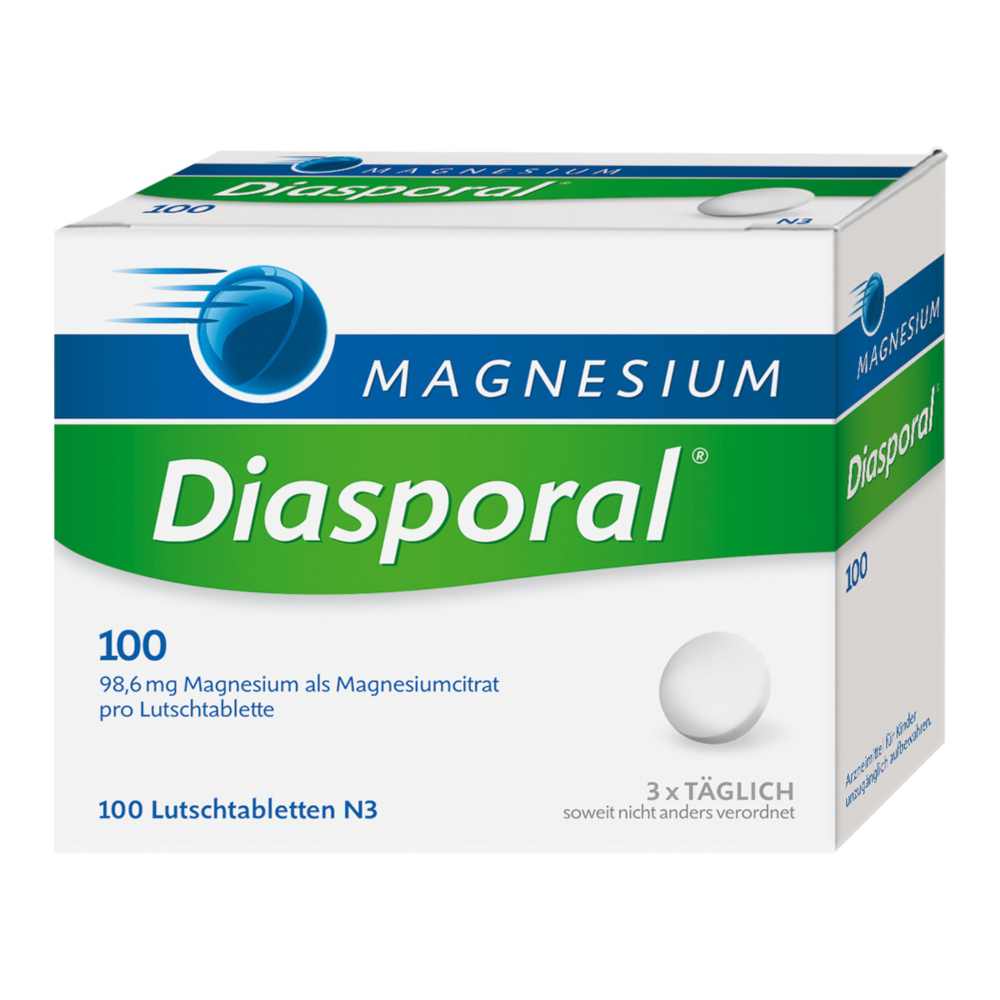 MAGNESIUM Diasporal 100  100 St Lutschtabletten