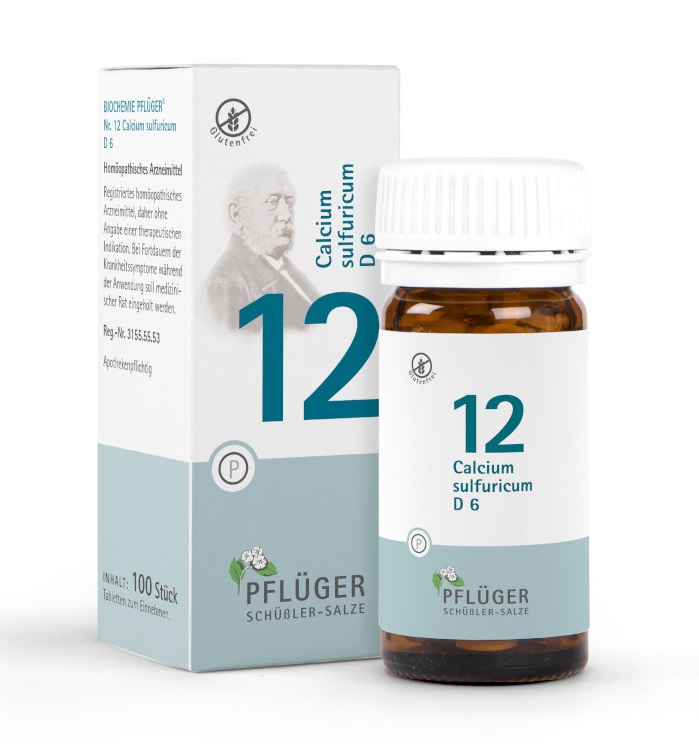 Schüßler-Salz Nr. 12 Calcium sulfuricum D6 100 St Tabletten