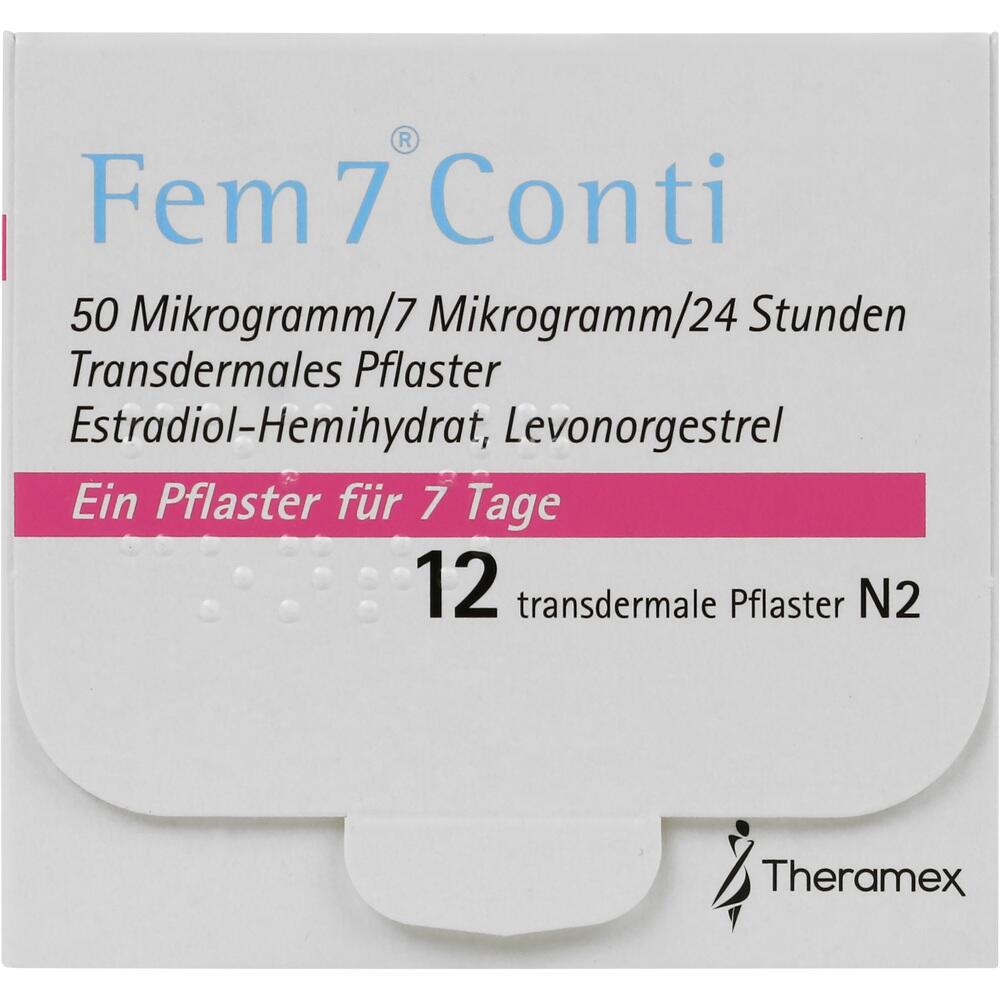 Fem7 Conti Transdermales Pflaster 12 St Pflaster transdermal
