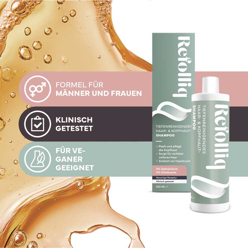 Refolliq TIEFENREINIGENDES HAAR- & KOPFHAUT SHAMPOO 200 ml Shampoo