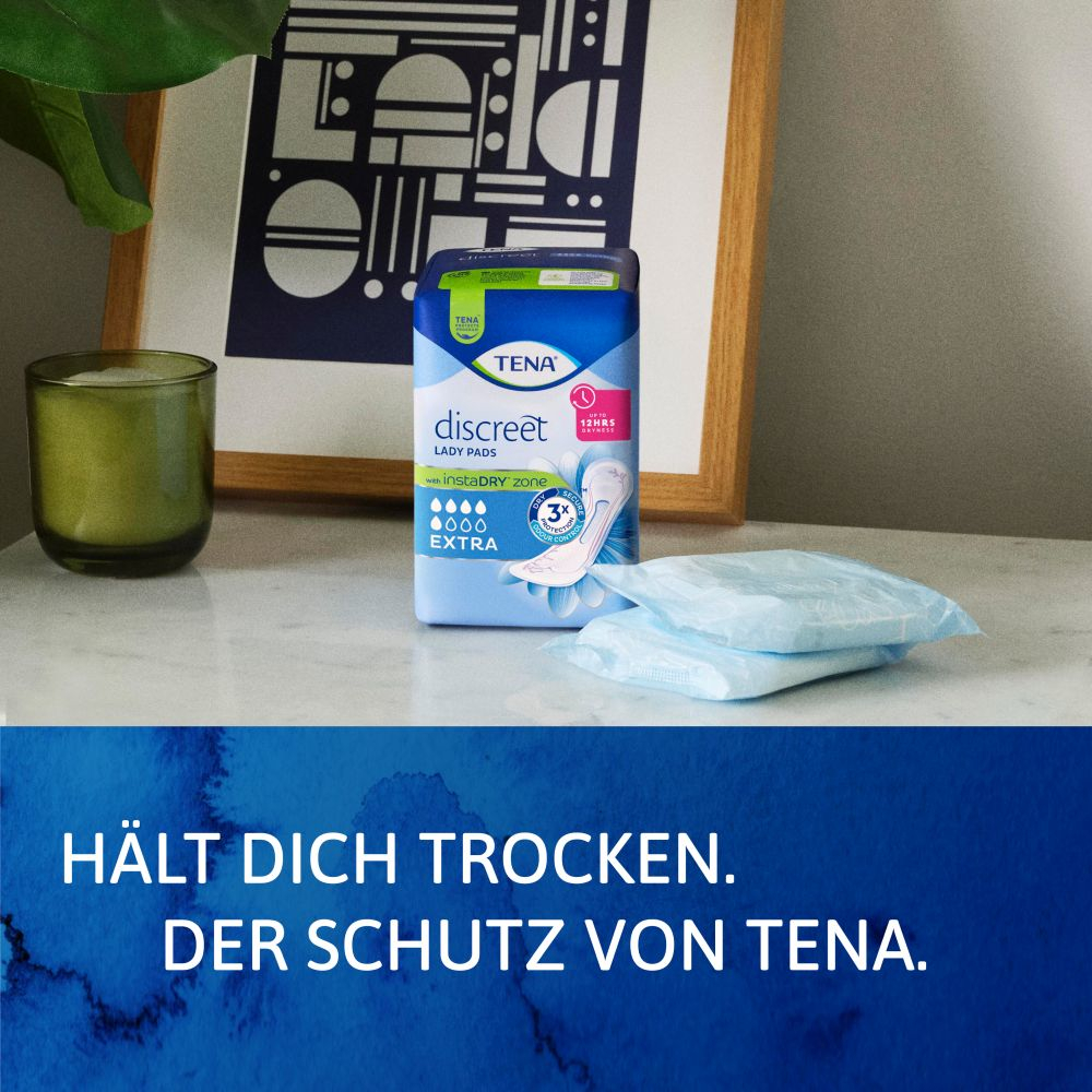 TENA LADY PADS discreet EXTRA Inkontinenz Einlagen 12X20 St