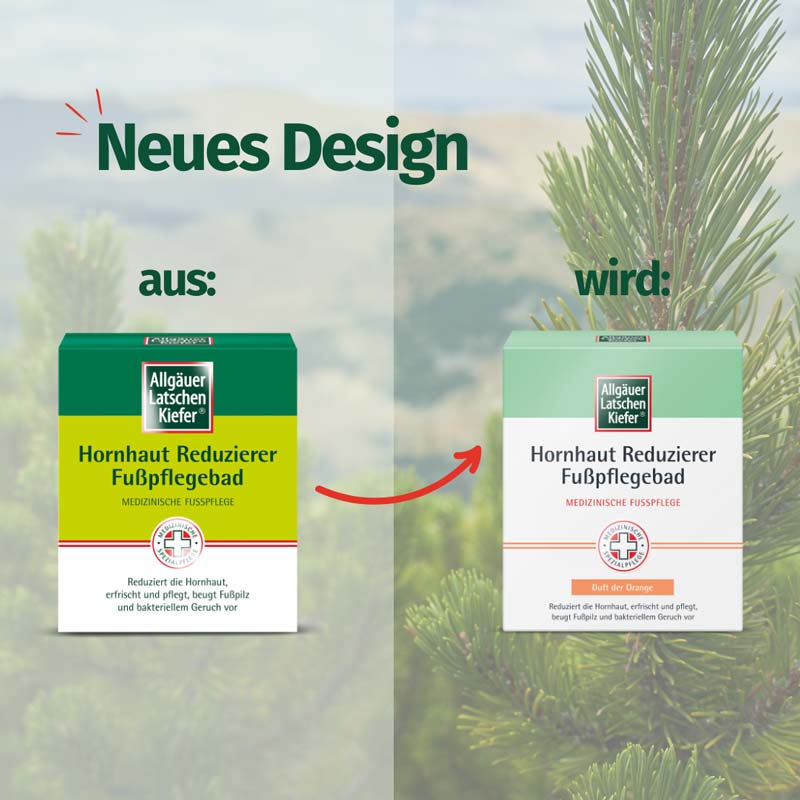 Allgäuer Latschen Kiefer Hornhaut Reduzierer Fußpflegebad  10X10 g Bad