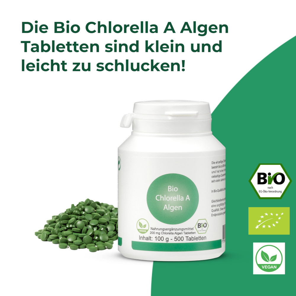 Bio Chlorella A Algen 500 St Tabletten