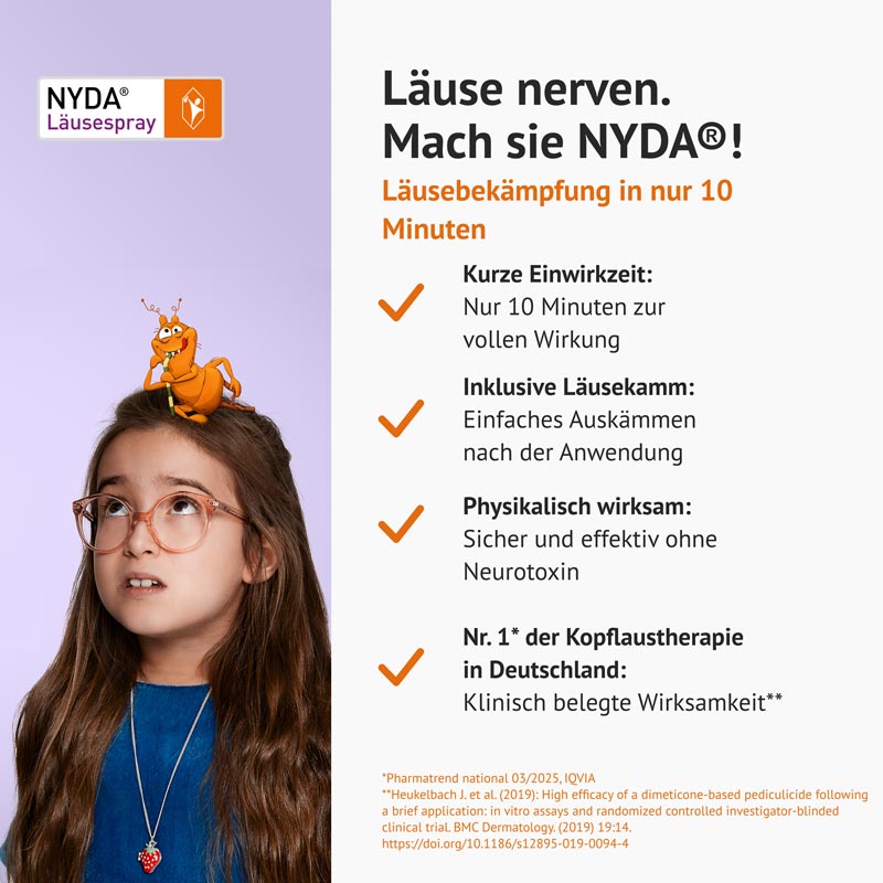 NYDA Läusespray gegen Kopfläuse & Nissen 50ml 50 ml Pumplösung