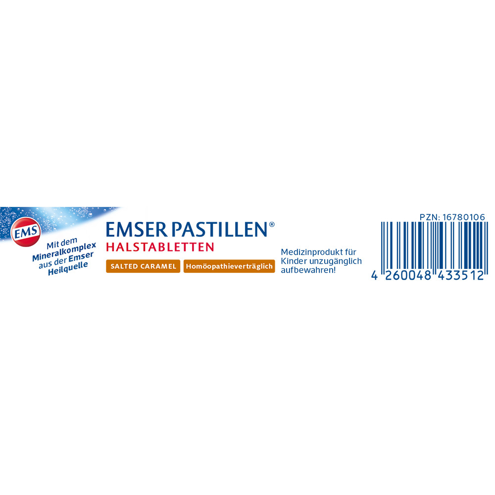 EMSER PASTILLEN SALTED CARAMEL 30 St Lutschpastillen