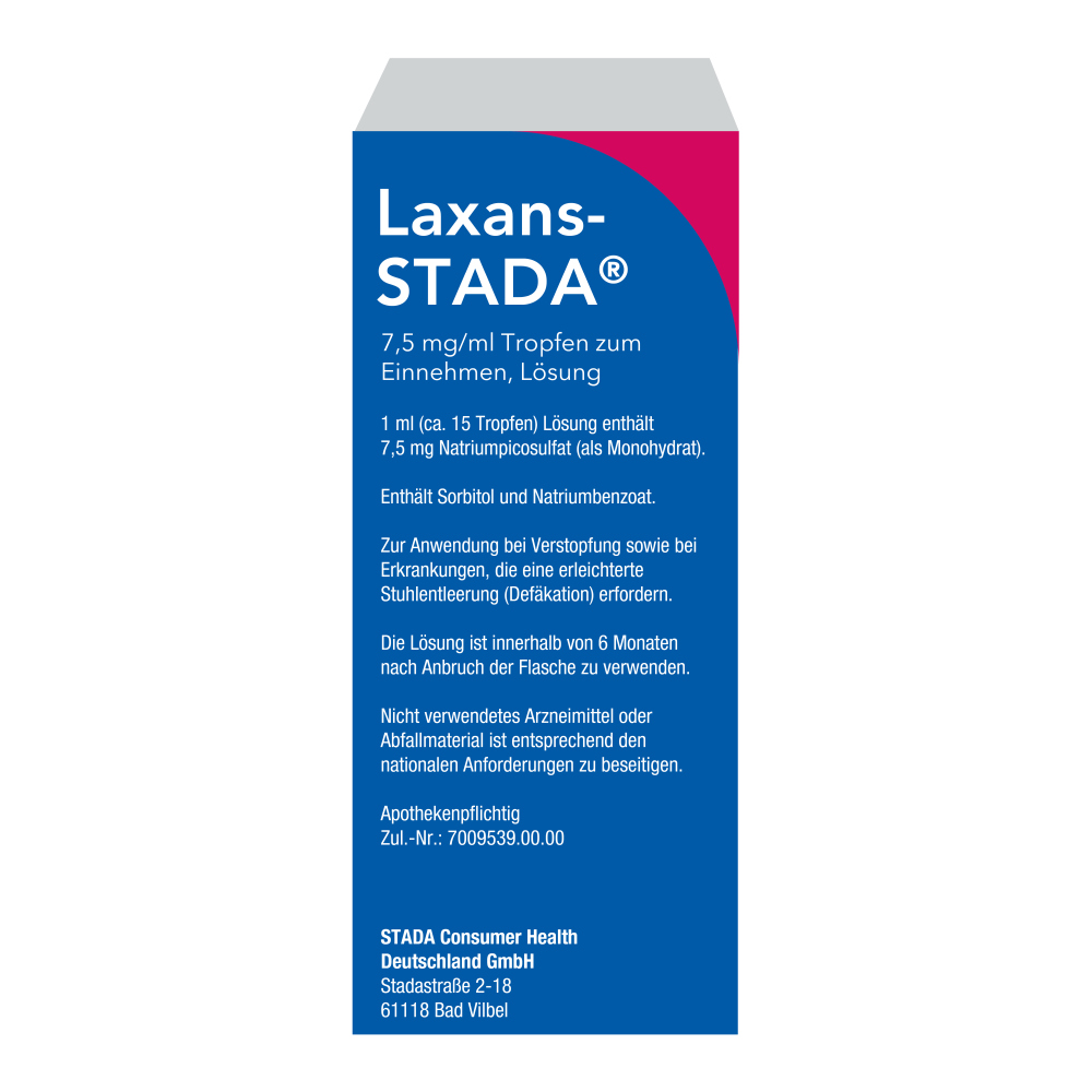 Laxans-STADA 7,5mg/ml 50 ml Tropfen zum Einnehmen