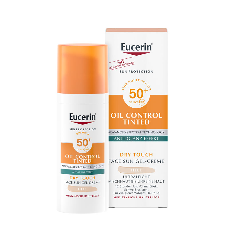 Eucerin SUN OIL CONTROL TINTED DRY TOUCH FACE SUN GEL-CREME HELL LSF 50+  50 ml Creme