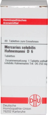 MERCURIUS SOLUBILIS Hahnemanni D 6  80 St Tabletten