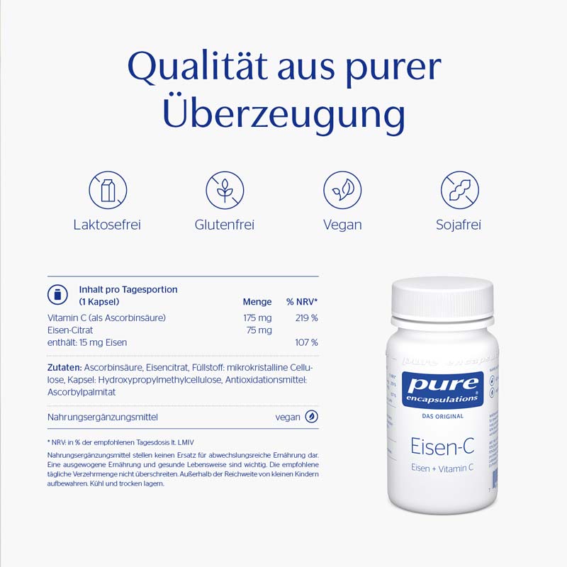 pure encapsulations Eisen-C 60 St Kapseln