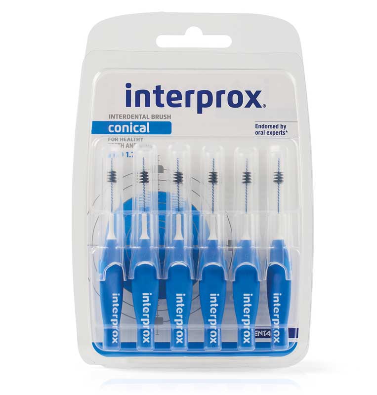 INTERPROX reg conical blau Interdentalbürste Blis 6 St Zahnbürste