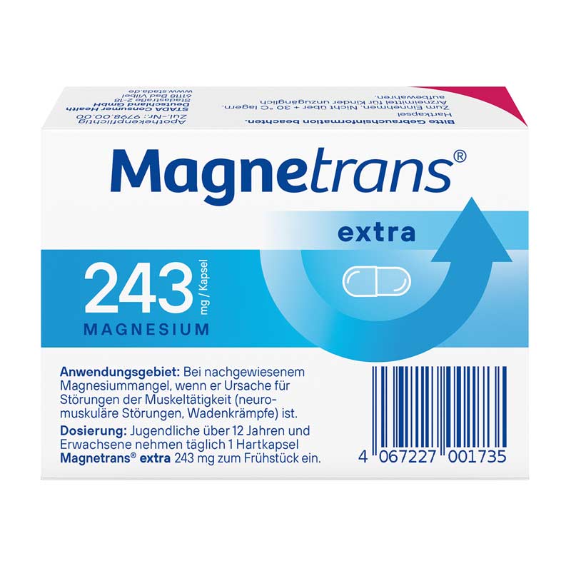 Magnetrans extra 243 mg Hartkapseln 20 St Hartkapseln
