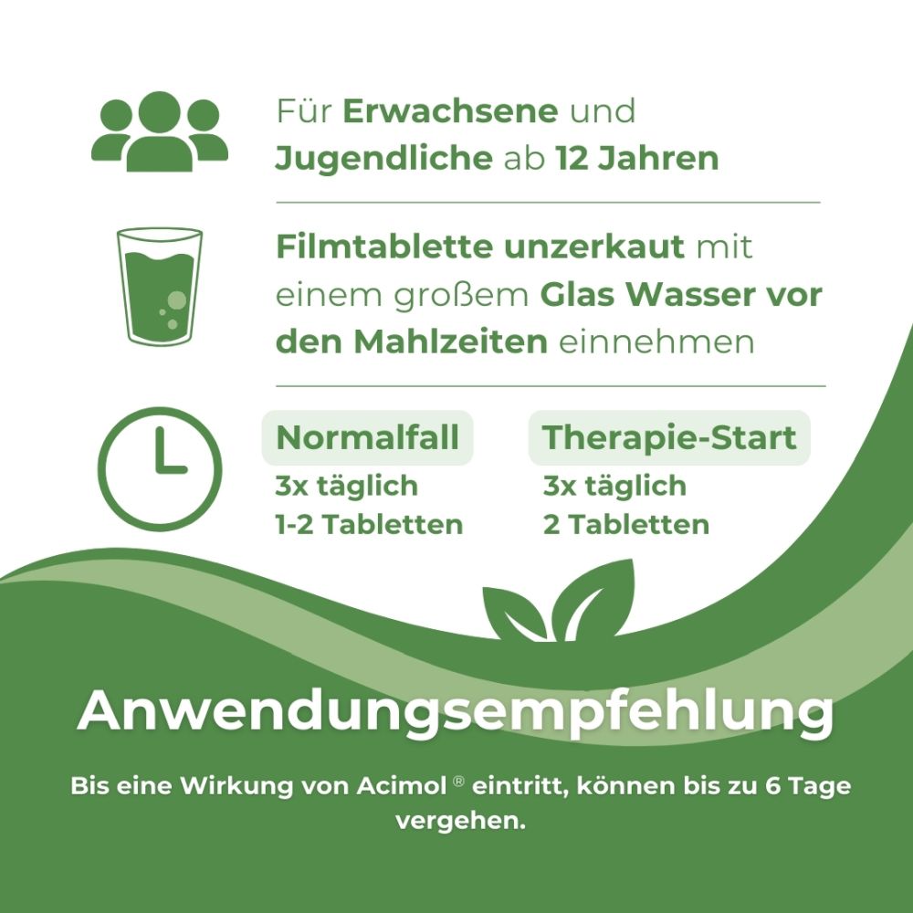 Acimol 500mg mit pH-Teststreifen 48 St Filmtabletten