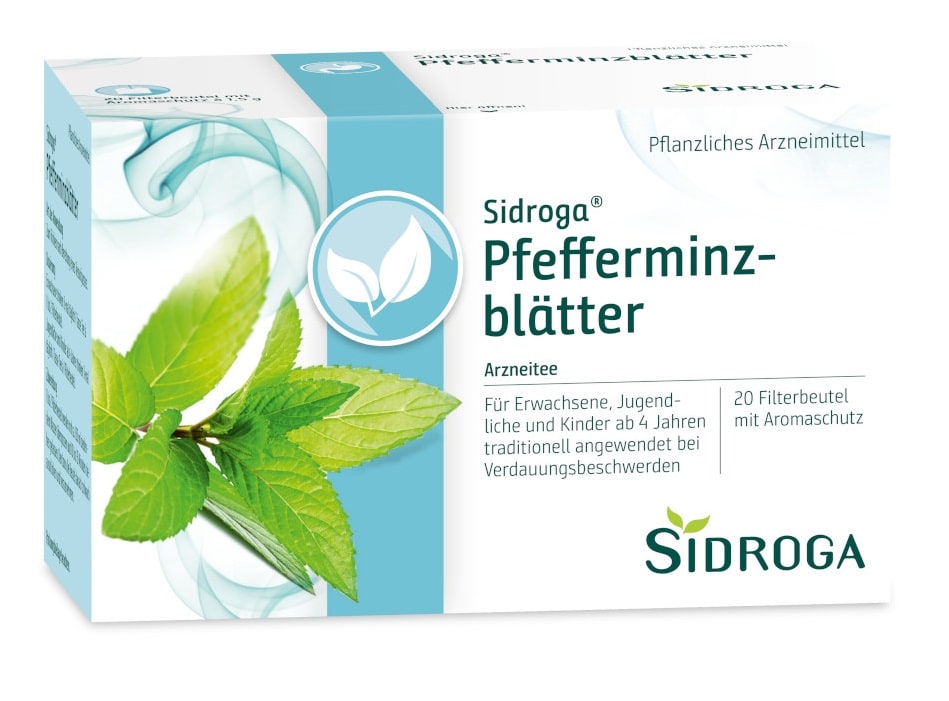 SIDROGA Pfefferminzblätter 20X1.5 g Tee
