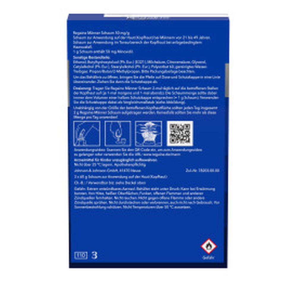 Regaine MÄNNER Schaum (3 Monats Packung) bei erblich bedingtem Haarausfall