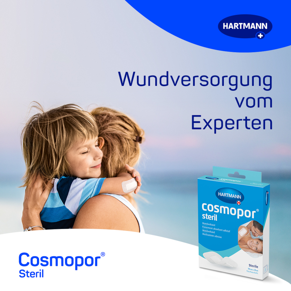 cosmopos steril Wundverband 10x8cm 5 St Pflaster