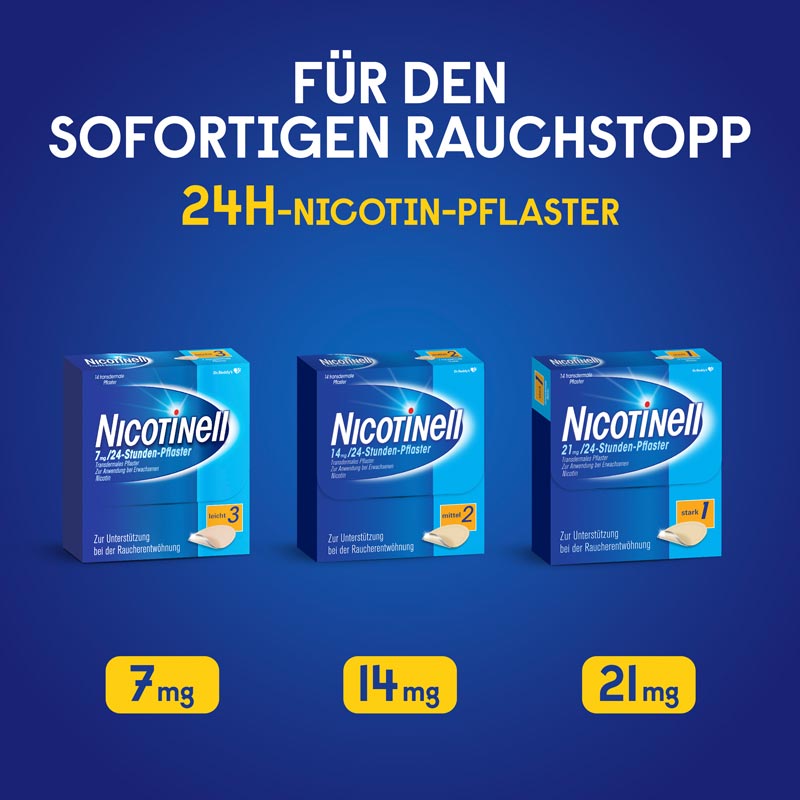 NICOTINELL 7mg/24 Stunden 14 St Pflaster transdermal