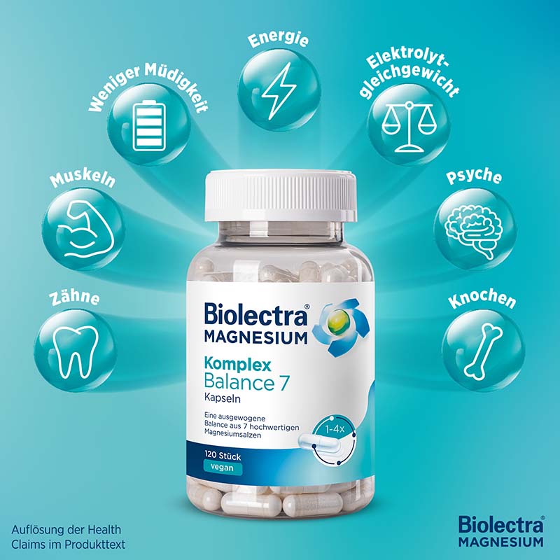 Biolectra MAGNESIUM Komplex Balance 7  120 St Kapseln