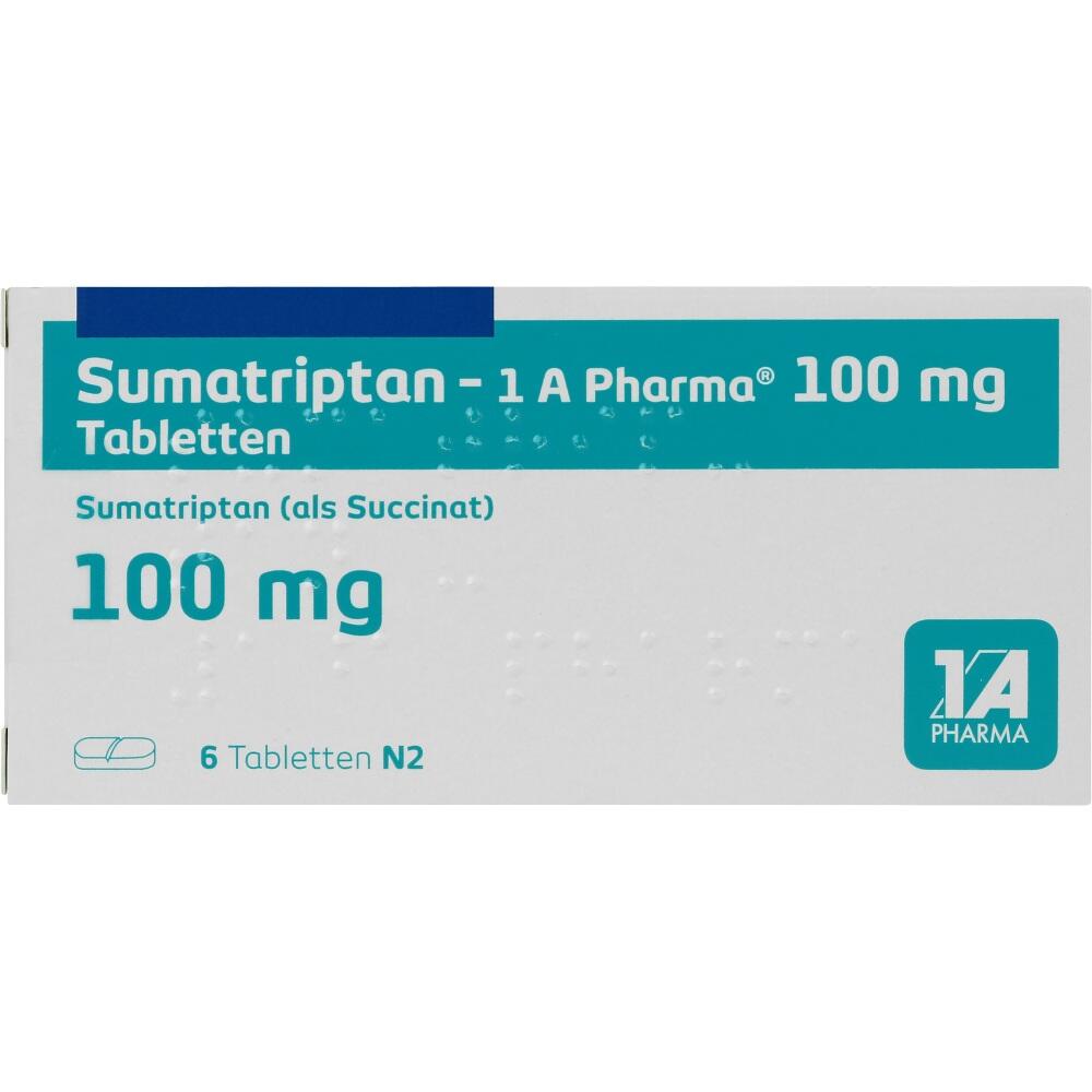 Sumatriptan-1 A Pharma 100mg 6 St Tabletten