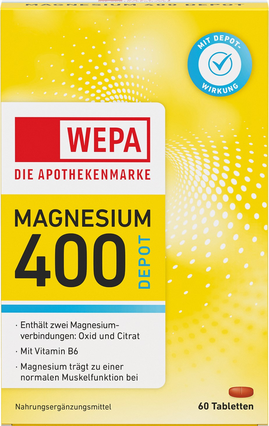 WEPA MAGNESIUM 400 DEPOT Tabletten 60 St Tabletten