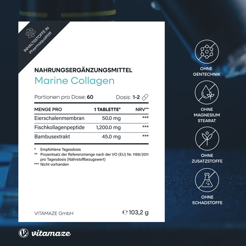 vitamaze MARINE COLLAGEN 60 St Tabletten