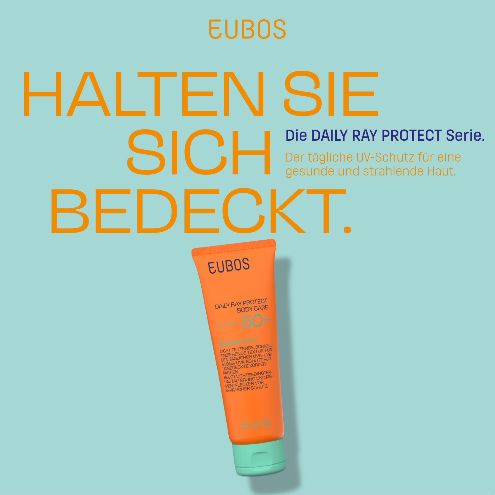 EUBOS DAILY RAY PROTECT BODY CARE 50+ 125 ml Lotion