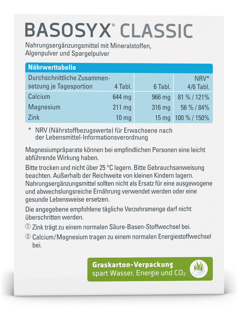 BASOSYX CLASSIC SÄURE-BASEN-BALANCE 140 St Tabletten
