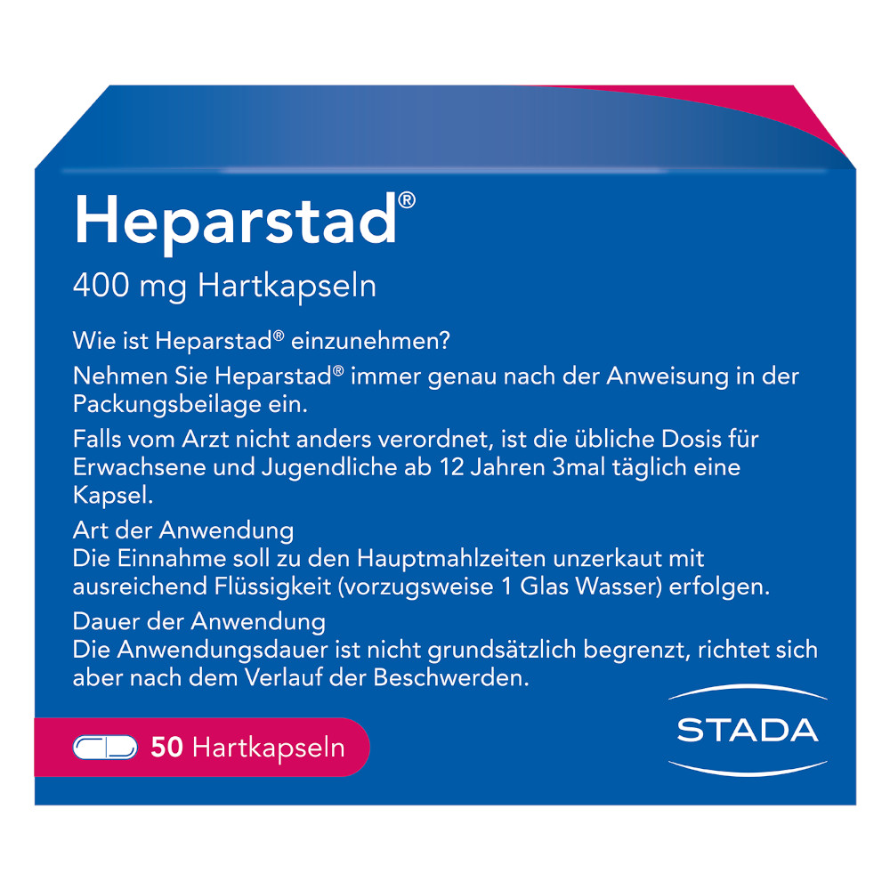 Heparstad 400mg 50 St Hartkapseln