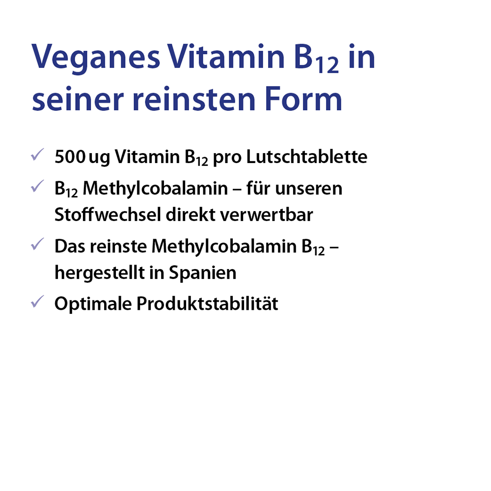 Dr. Jacob's Vitamin B12 Methylcobalamin hochdosiert vegan
