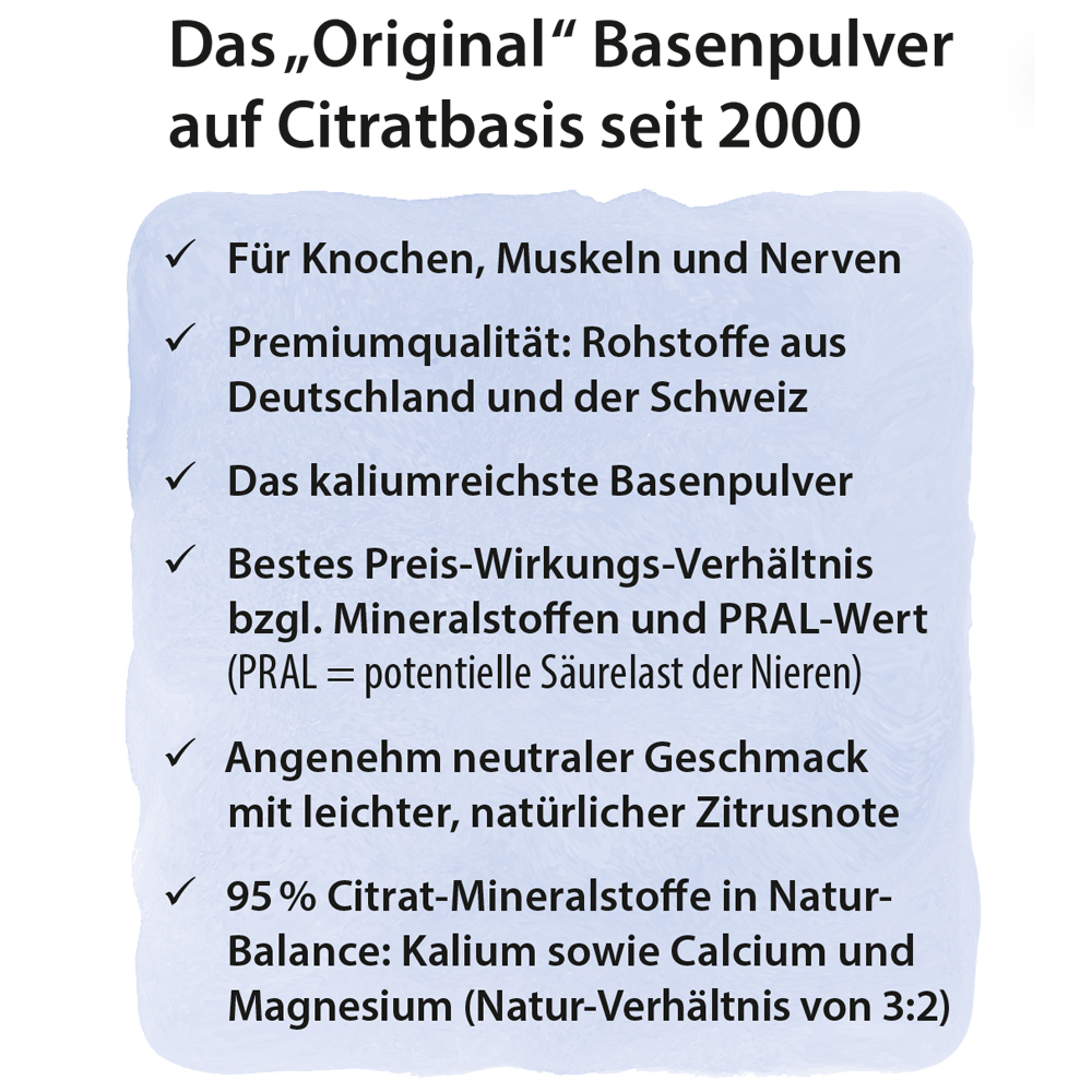 Dr. Jacob's Basenpulver Original Basen-Citrat-Mineralstoffe