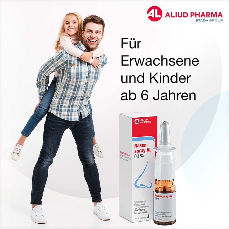 Nasenspray AL 0,1 % bei Schnupfen