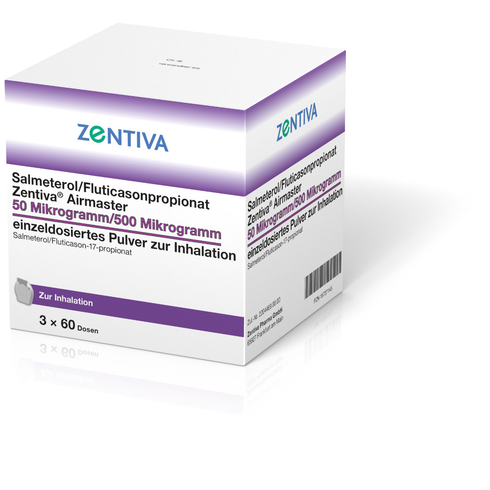 Salmeterol/Fluticasonpropionat Zentiva Airmaster 50 µg/ 500 µg 180 St Inhalationspulver