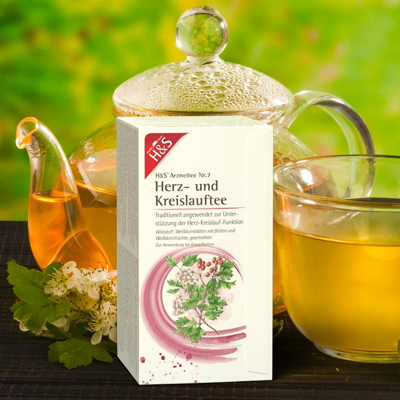 H&S Arzneitee Herz-und Kreislauftee 20X2.0 g Filterbeutel