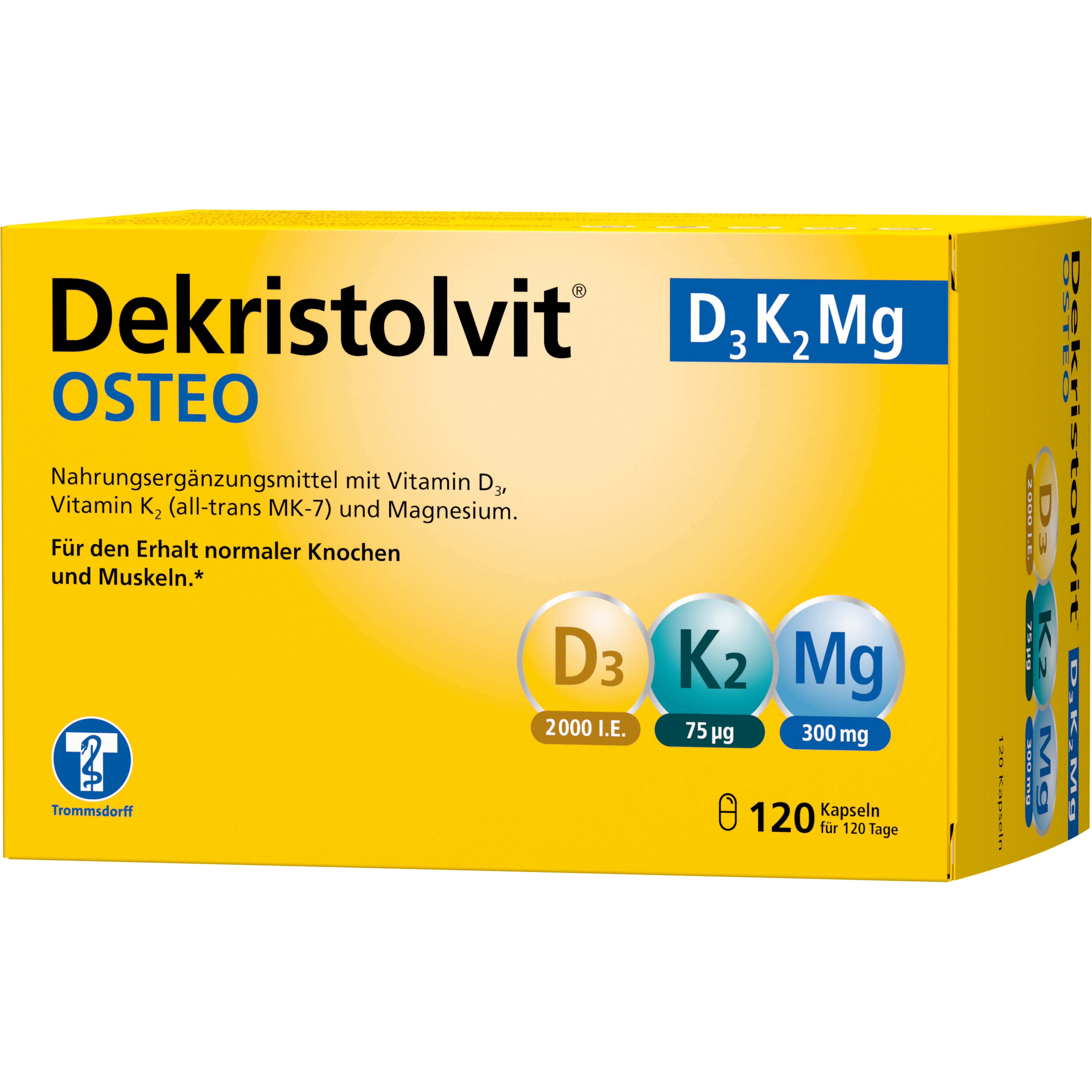 Dekristolvit OSTEO D3 K2 Mg 120 St Kapseln