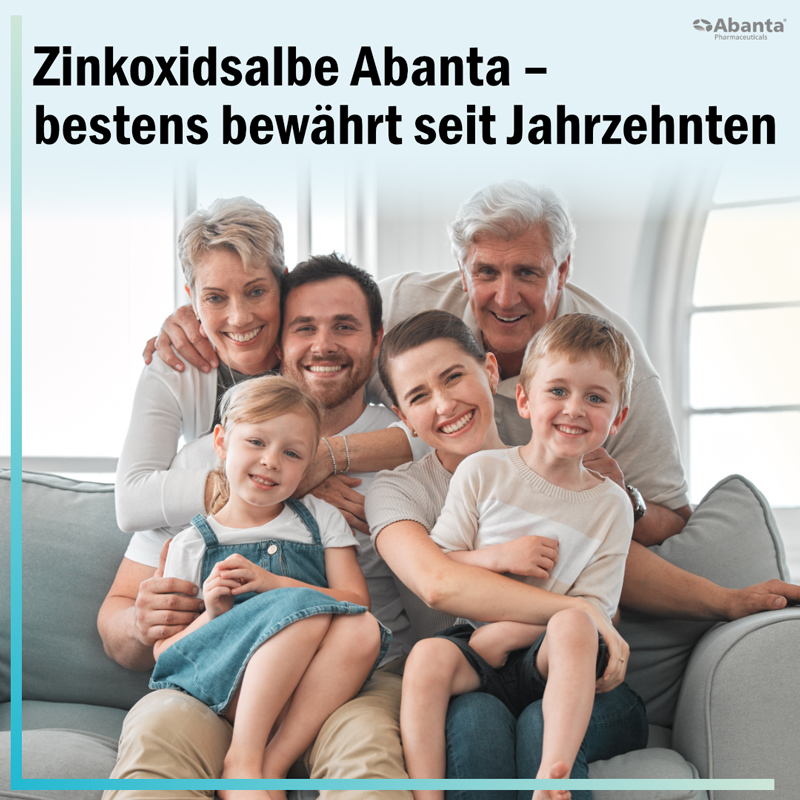 Zinkoxidsalbe Abanta 100 mg/g 25 g Salbe