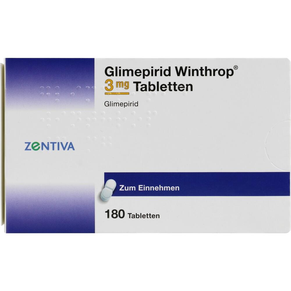 Glimepirid Winthrop 3mg 180 St Tabletten