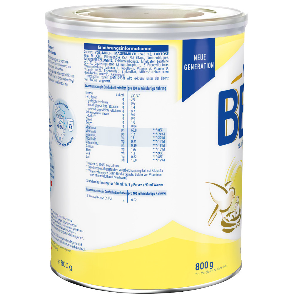 Nestle BEBA HMO 1+ JUNIOR KINDERMILCH 800 g Pulver