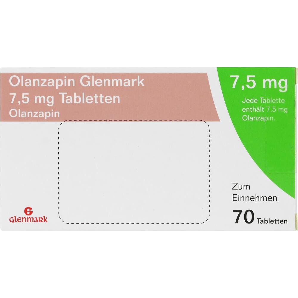 Olanzapin Glenmark 7,5mg 70 St Tabletten