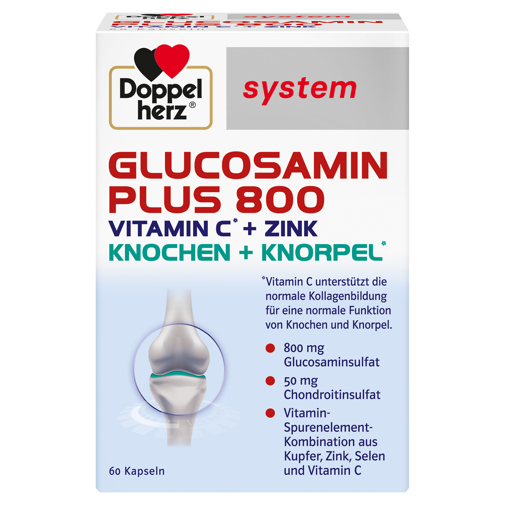 Doppelherz system GLUCOSAMIN PLUS 800 60 St Kapseln