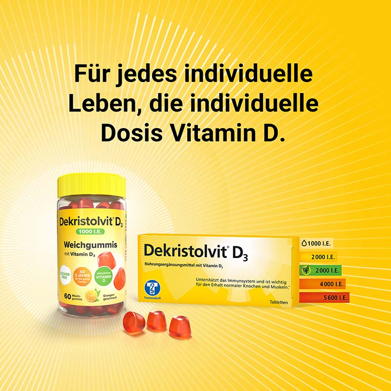 Dekristolvit D3 1000 I.E. Weichgummis 60 St