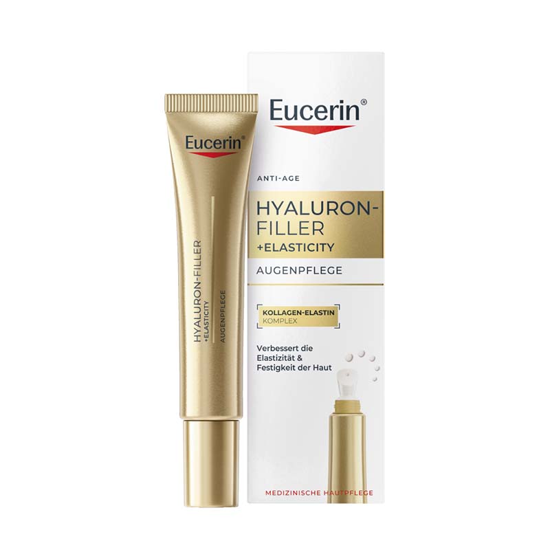 Eucerin HYALURON FILLER + ELASTICITY Augenpflege LSF 20 15 ml Augencreme