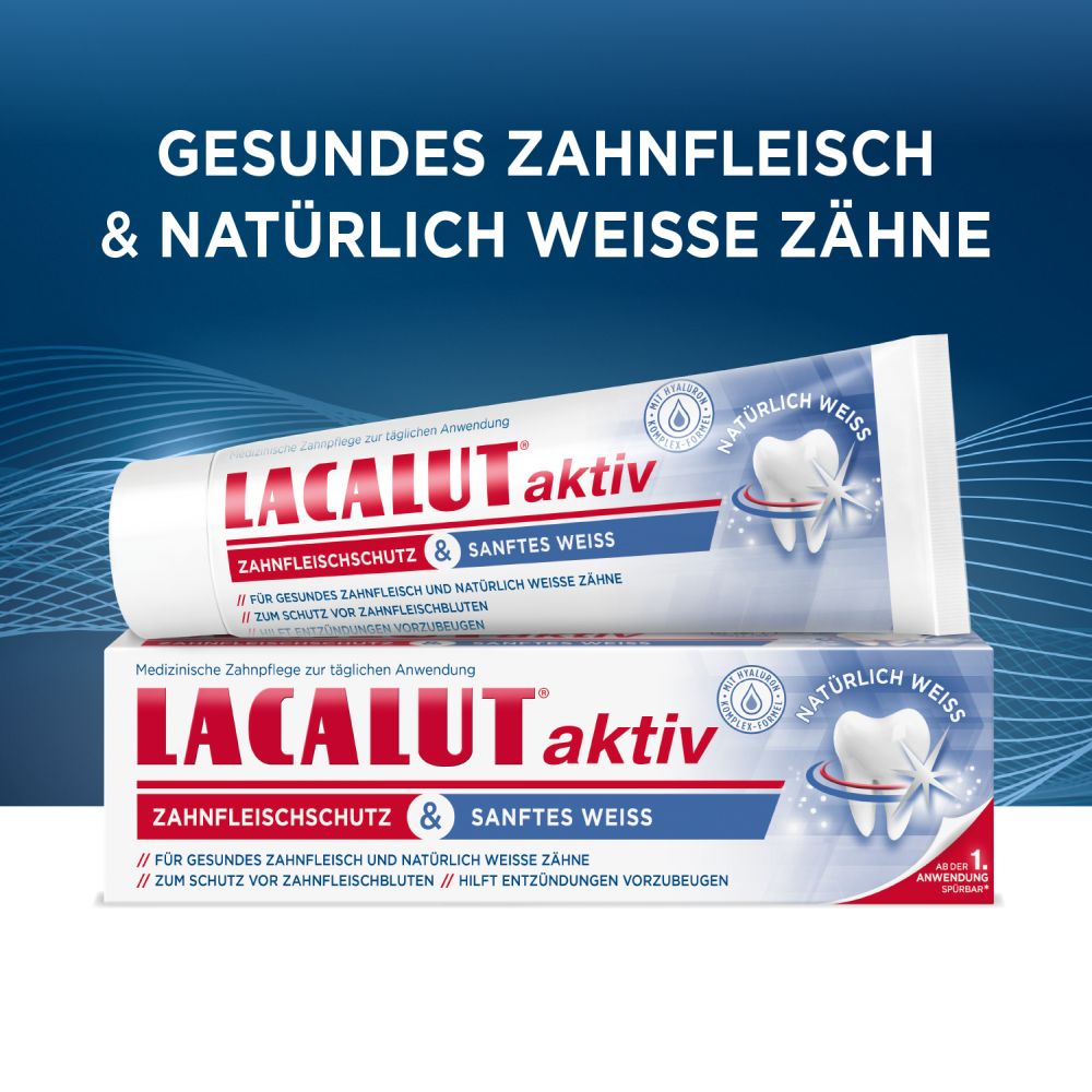 LACALUT Aktiv Zahnfleischschutz & Sanftes Weiß 75 ml Zahnpasta