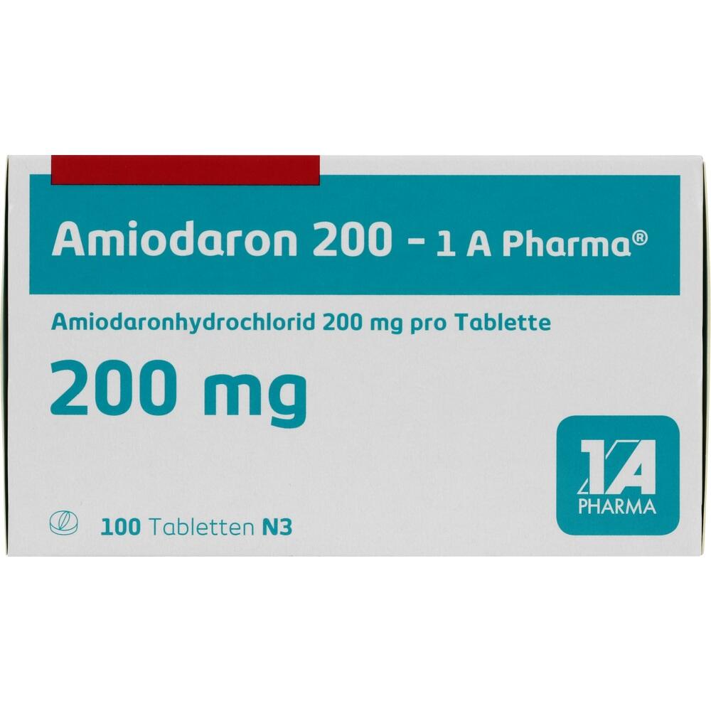 AMIODARON 200-1 A Pharma Tabletten 100 St Tabletten