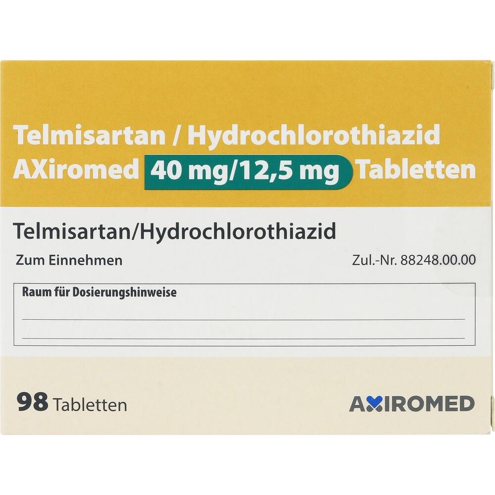 TELMISARTAN/Hydrochlorothiazid AXiromed 40/12,5 mg 98 St Tabletten